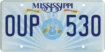 MS license plate OUP530