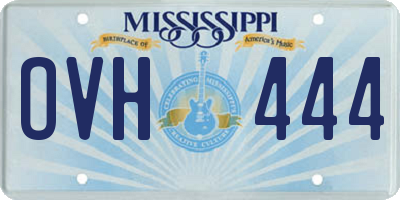 MS license plate OVH444
