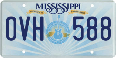 MS license plate OVH588