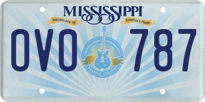 MS license plate OVO787