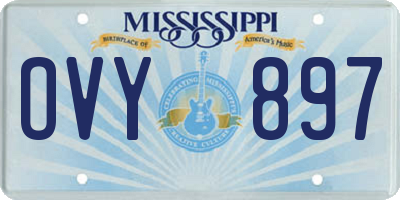 MS license plate OVY897