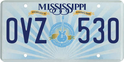 MS license plate OVZ530