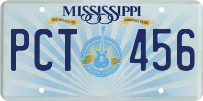 MS license plate PCT456