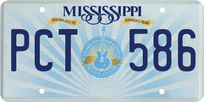 MS license plate PCT586