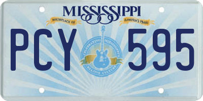 MS license plate PCY595