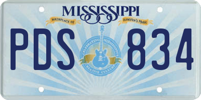 MS license plate PDS834