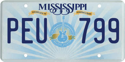 MS license plate PEU799