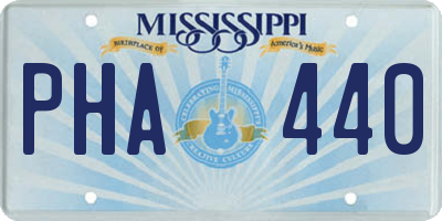 MS license plate PHA440