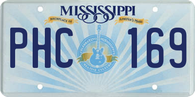 MS license plate PHC169