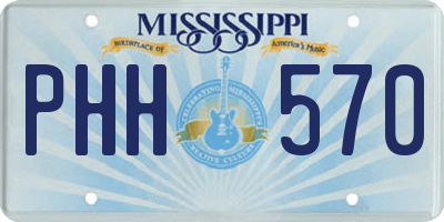MS license plate PHH570