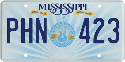 MS license plate PHN423