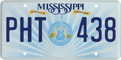 MS license plate PHT438