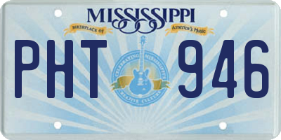 MS license plate PHT946