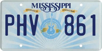 MS license plate PHV861