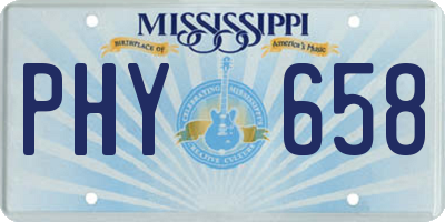 MS license plate PHY658