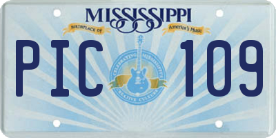 MS license plate PIC109