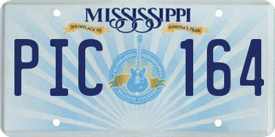 MS license plate PIC164
