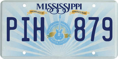 MS license plate PIH879