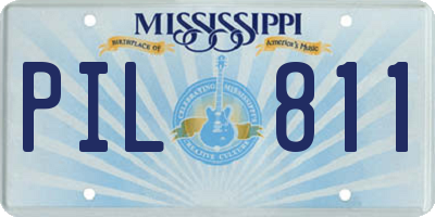 MS license plate PIL811