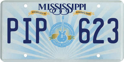 MS license plate PIP623