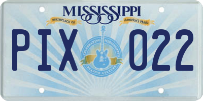MS license plate PIX022