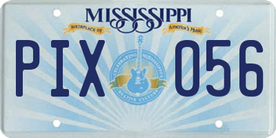 MS license plate PIX056