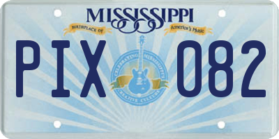 MS license plate PIX082