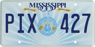 MS license plate PIX427