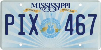 MS license plate PIX467