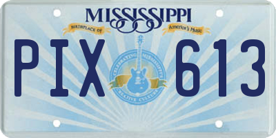 MS license plate PIX613