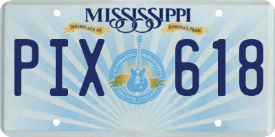 MS license plate PIX618