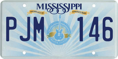 MS license plate PJM146