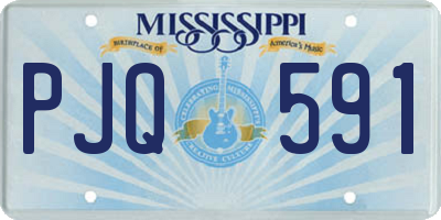 MS license plate PJQ591