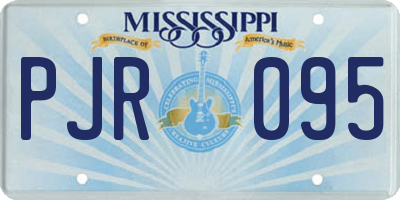 MS license plate PJR095