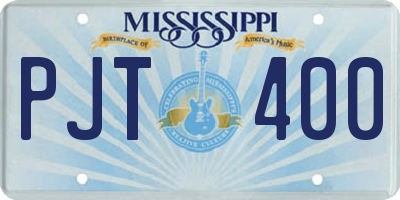 MS license plate PJT400