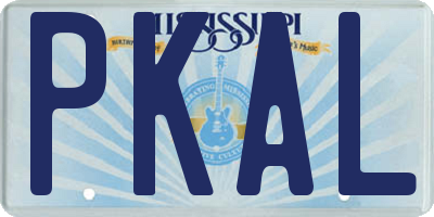 MS license plate PKAL