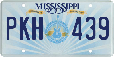MS license plate PKH439
