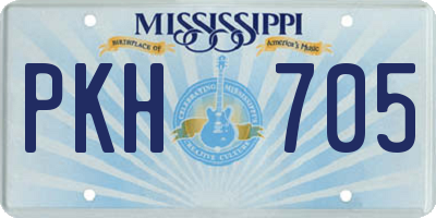 MS license plate PKH705