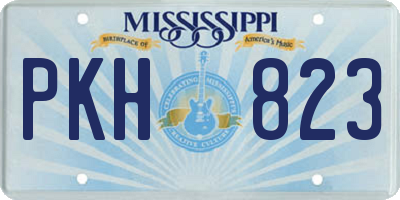 MS license plate PKH823