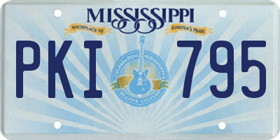 MS license plate PKI795