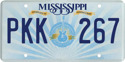 MS license plate PKK267