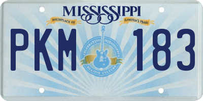 MS license plate PKM183