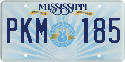 MS license plate PKM185