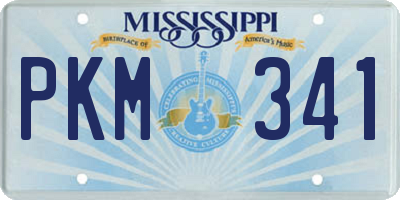 MS license plate PKM341