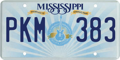 MS license plate PKM383