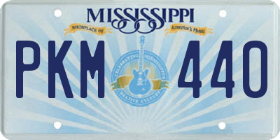 MS license plate PKM440