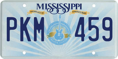 MS license plate PKM459