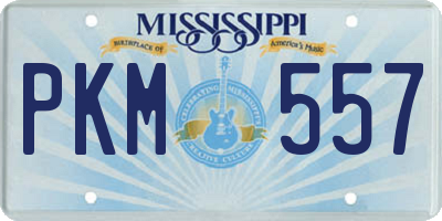 MS license plate PKM557
