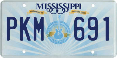 MS license plate PKM691