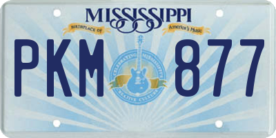 MS license plate PKM877